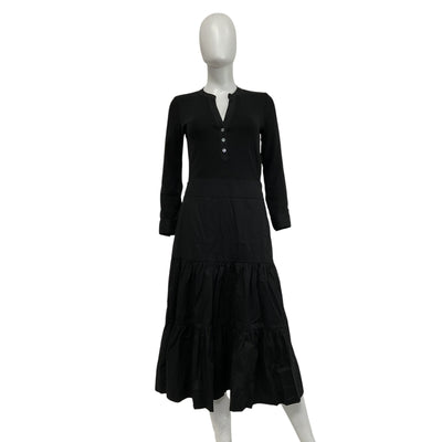 Veronica Beard 'Peralta' Black Mixed-Media Dress Size S - NWT