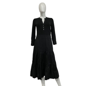 Veronica Beard 'Peralta' Black Mixed-Media Dress Size S - NWT
