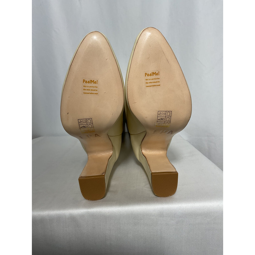 Lpa 'Greta' White Leather Boot Size 7.5