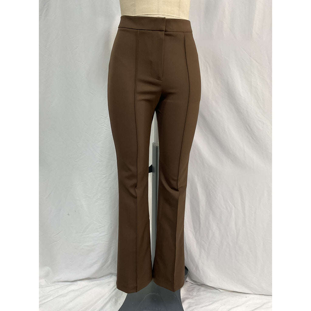 L'Academie 'Dominga' Brown Nylon Pant Size S - NWT