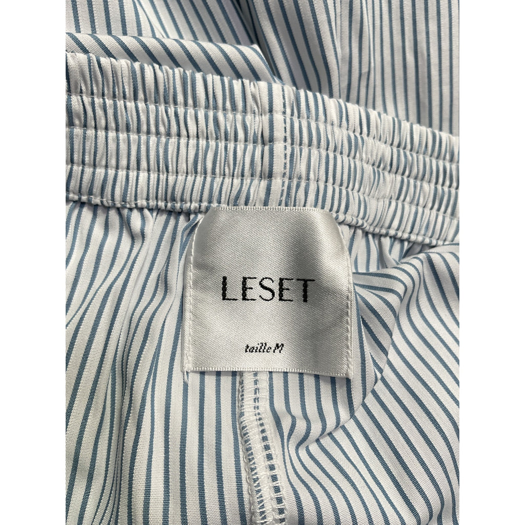 Leset 'Yoshi' Blue Cotton Wide Leg Boxer Pants Size M