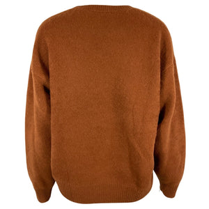 Frame Cashmere Brown Crewneck Sweater Size S