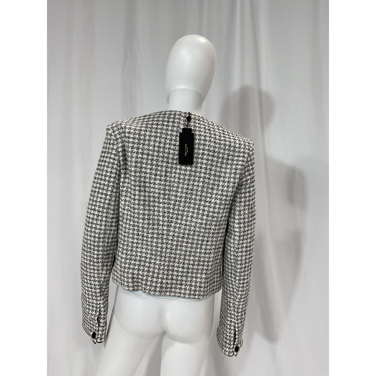 Rag & Bone 'Carmen' White Cotton Jacket Size 8 - NWT