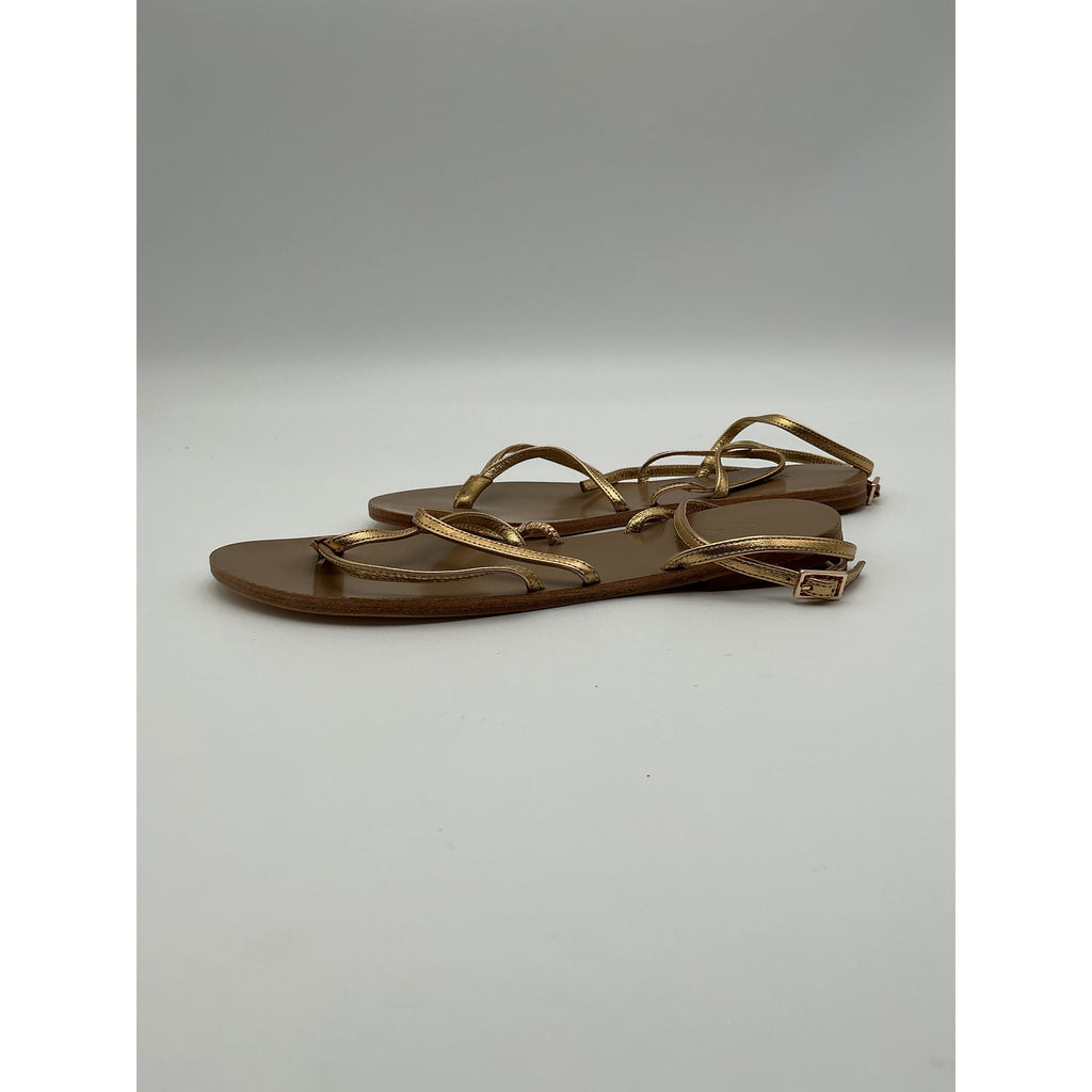 Raye 'Void' Gold Leather Sandal Size 5.5