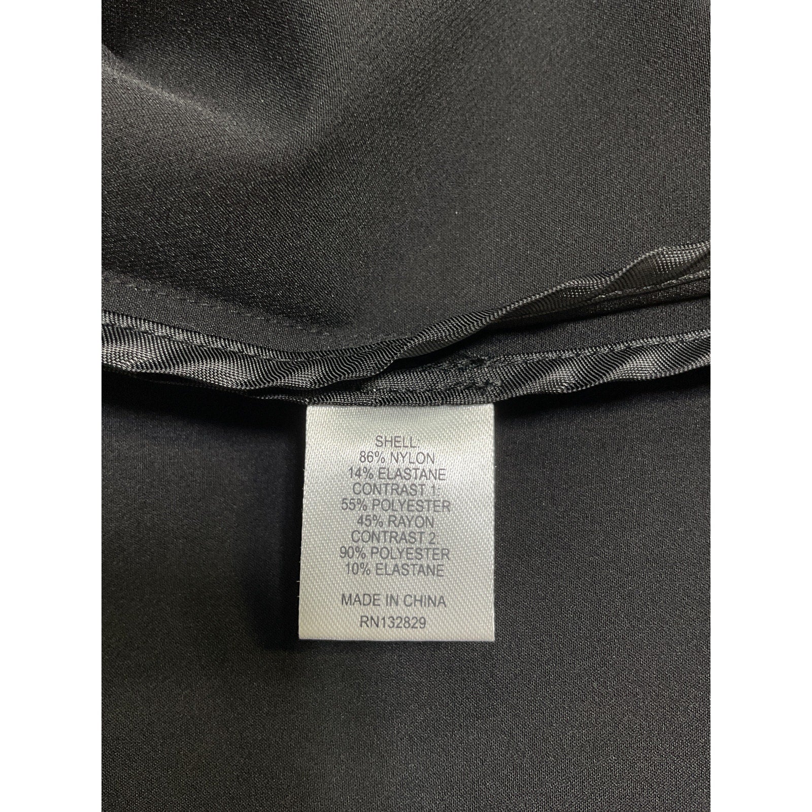 L'Academie 'Marianna' Black Nylon Hewitt Sunny Midi Dress Size S