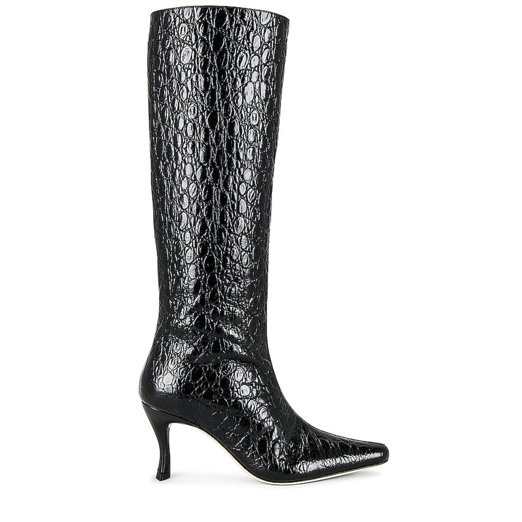 By Far 'Stevie 42' Black Leather Knee Boot Size 9 - NWT