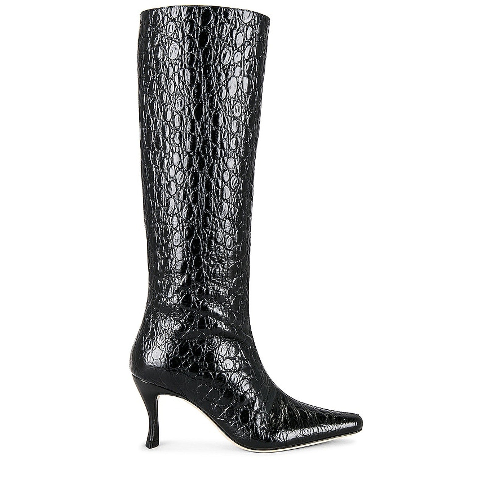 By Far 'Stevie 42' Black Leather Knee Boot Size 9 - NWT