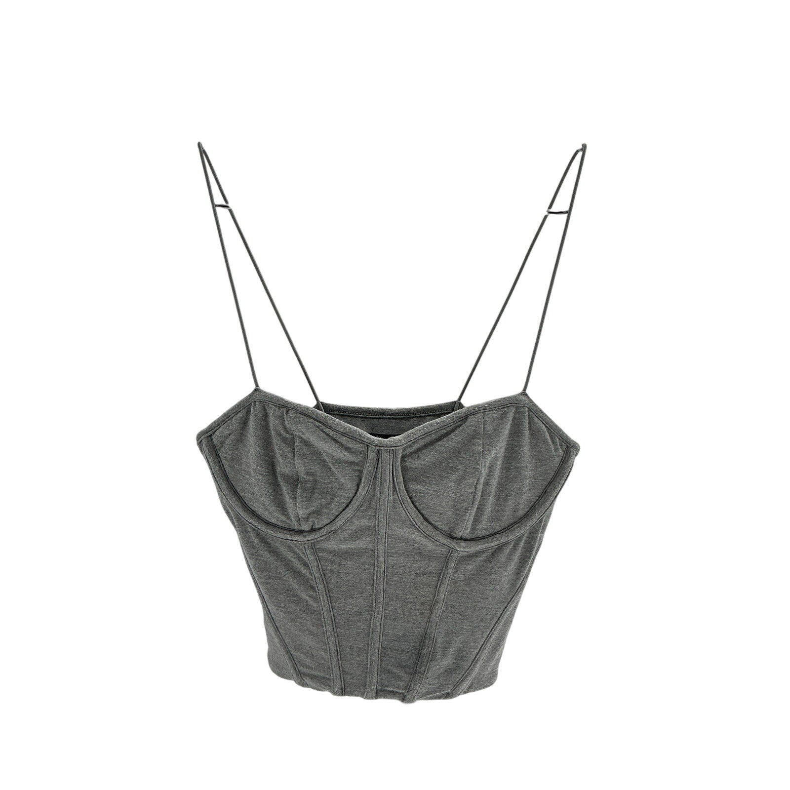 Ser.O.Ya 'Viv' Grey Rayon Corset Top Size XS