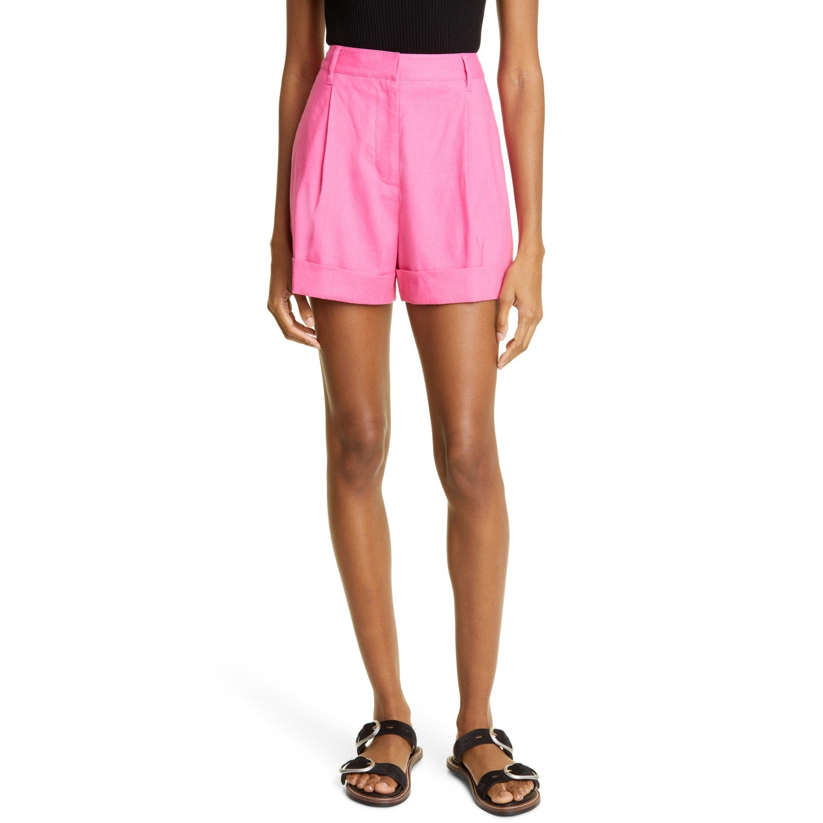 Rag & Bone 'Ivy' Pink Linen Shorts Size 2