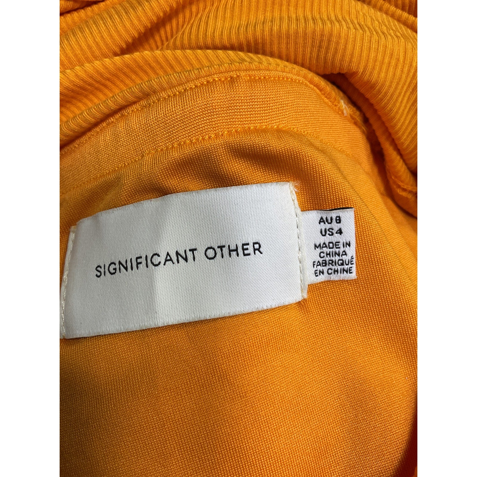 Significant Other 'Cindy' Orange Rayon Dress Size AUS 8 / US 4
