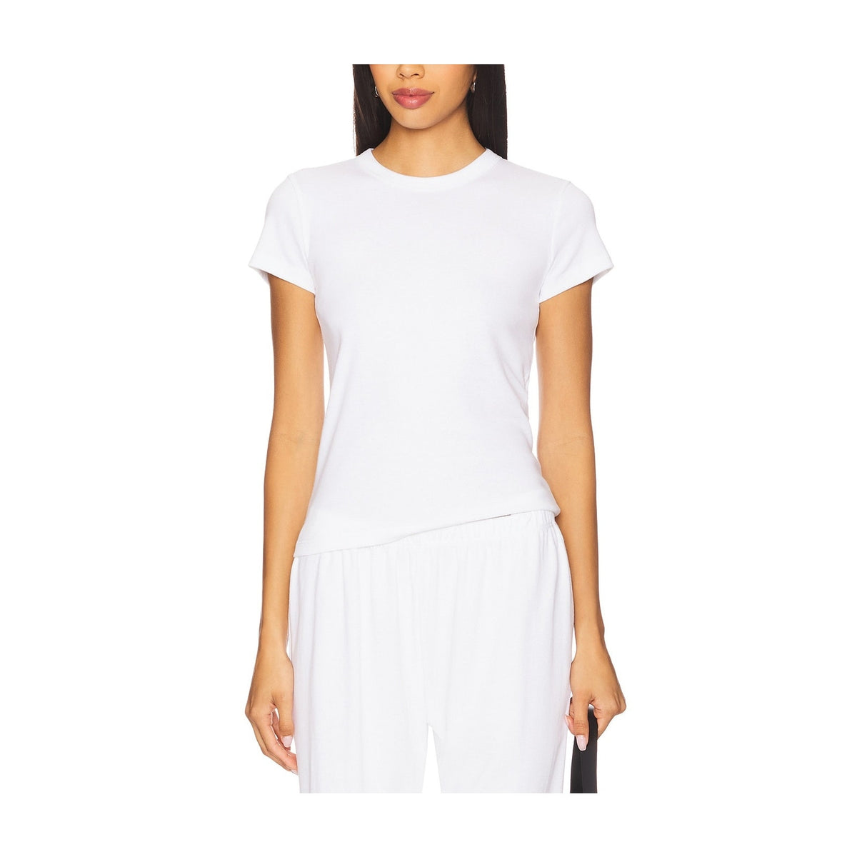 Leset 'Nando' White Cotton Slim Fit Tee Size M