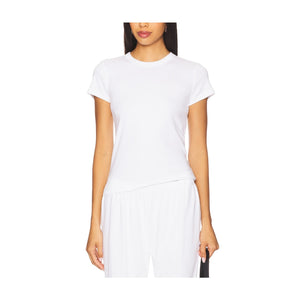 Leset 'Nando' White Cotton Slim Fit Tee Size M