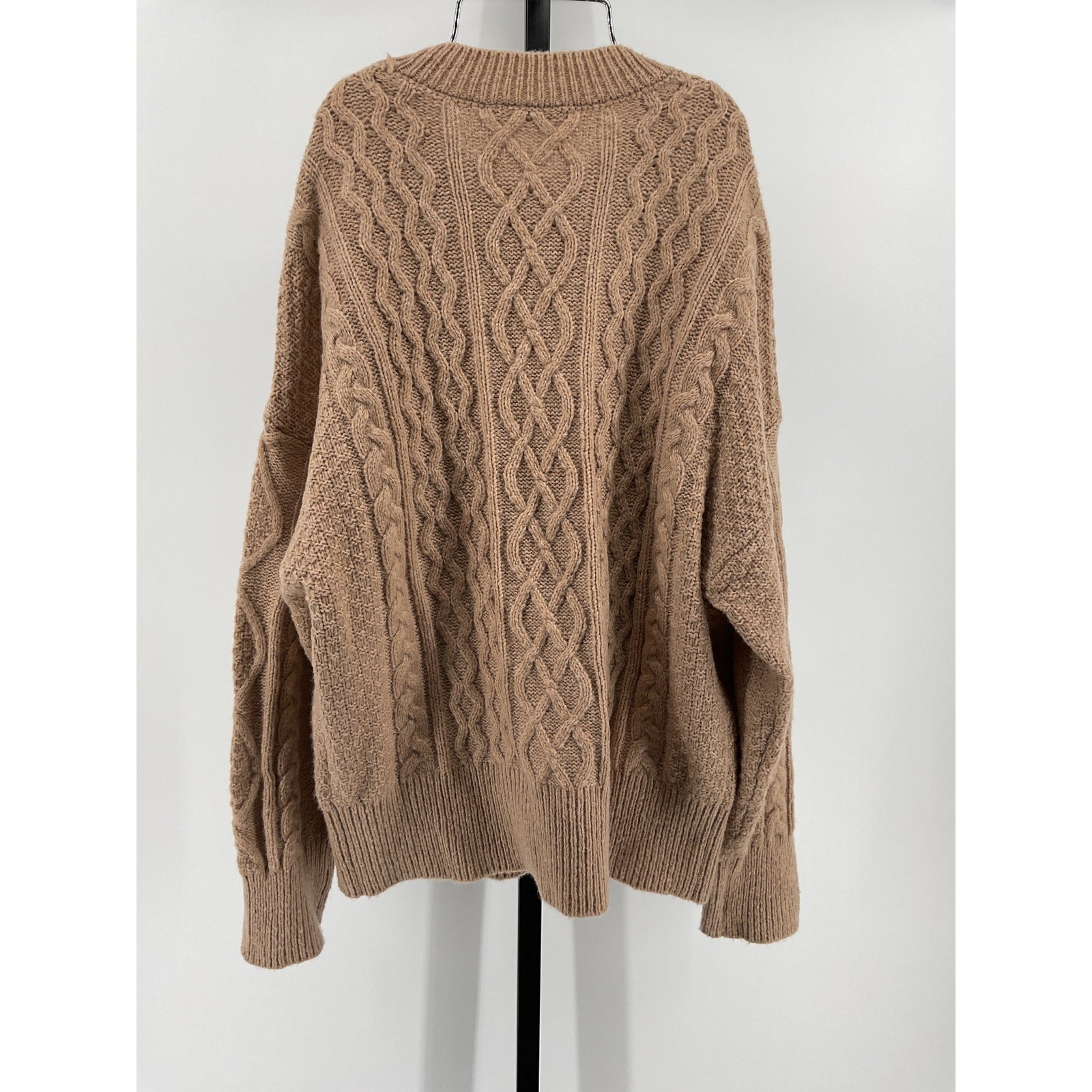 Favorite Daughter The Oversized Tan Wool Cable Sweater Size S / 1