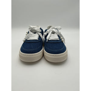 Stuart Weitzman 'Courtside' Blue Denim Pearl Sneaker Size 6