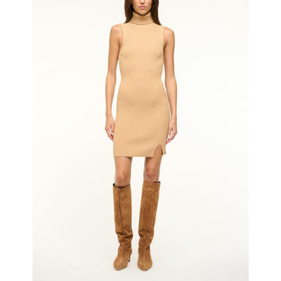 Staud 'Callum' Tan Viscose Dress Size S