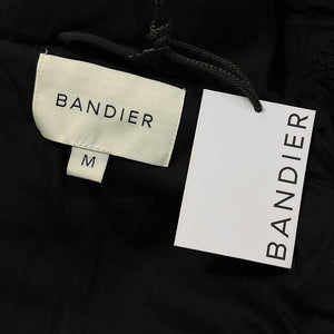 Bandier Plush Black Hi Pile Fleece Hooded Jacket Size M NWT