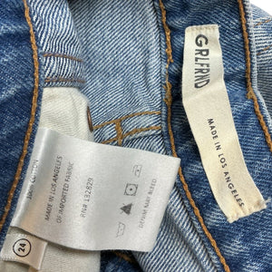 Grlfrnd High Rise Blue Sara Denim Jeans Size 24