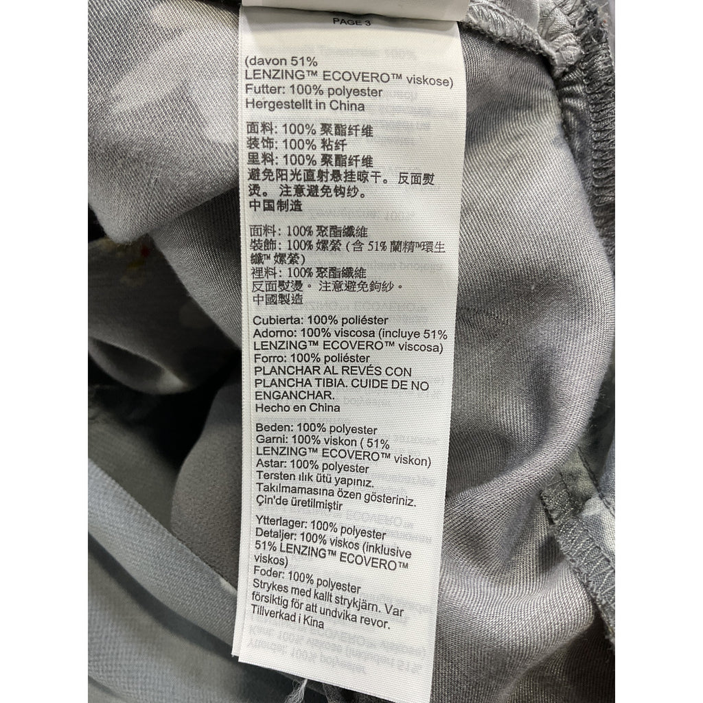 Allsaints 'Freya Venetia' Gray Midi Dress Size 0