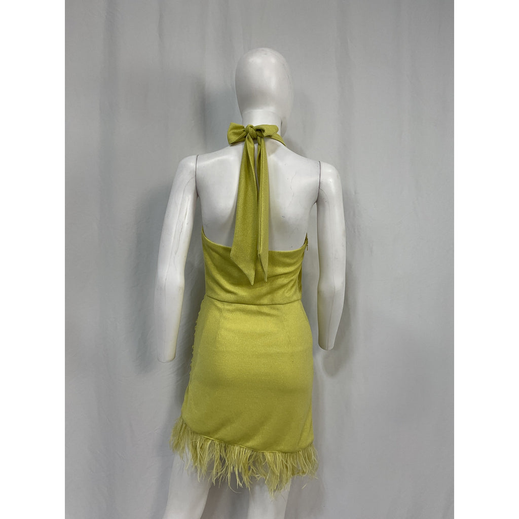 Saylor 'Katrin' Green Cotton Mini Dress Size XS