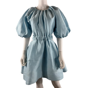 Aje Voluminous Pale Blue Psychedelia Dress Size 12 AUS / US 8