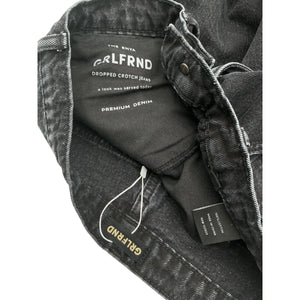 Grlfrnd Relaxed Black Enya Denim Jeans Size 27