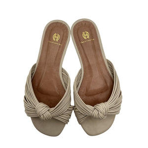 House Of Harlow 1960 x Revolve 'Billie' Beige Leather Flat Size 7.5