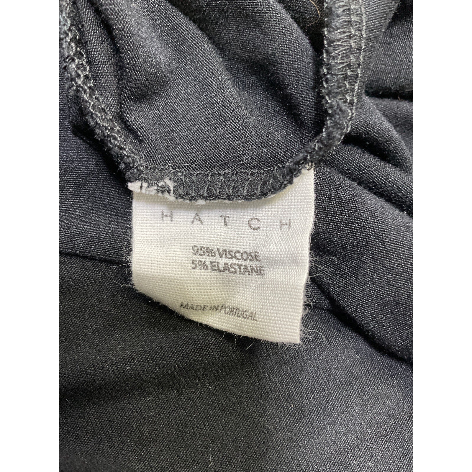 Hatch 'The Perfect' Black V Neck Top Size 2