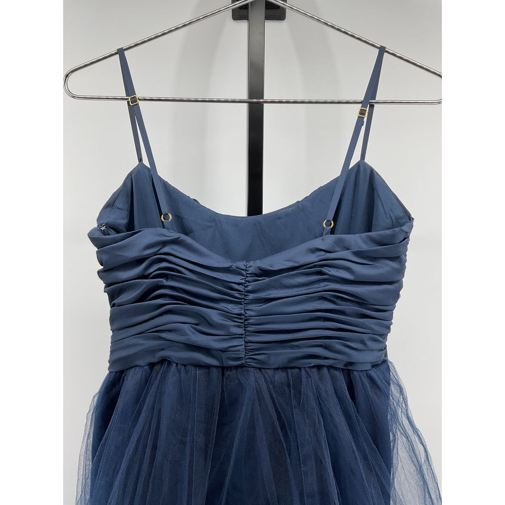 Hutch 'Toni' Blue Polyester Gown Size 2 - NWT