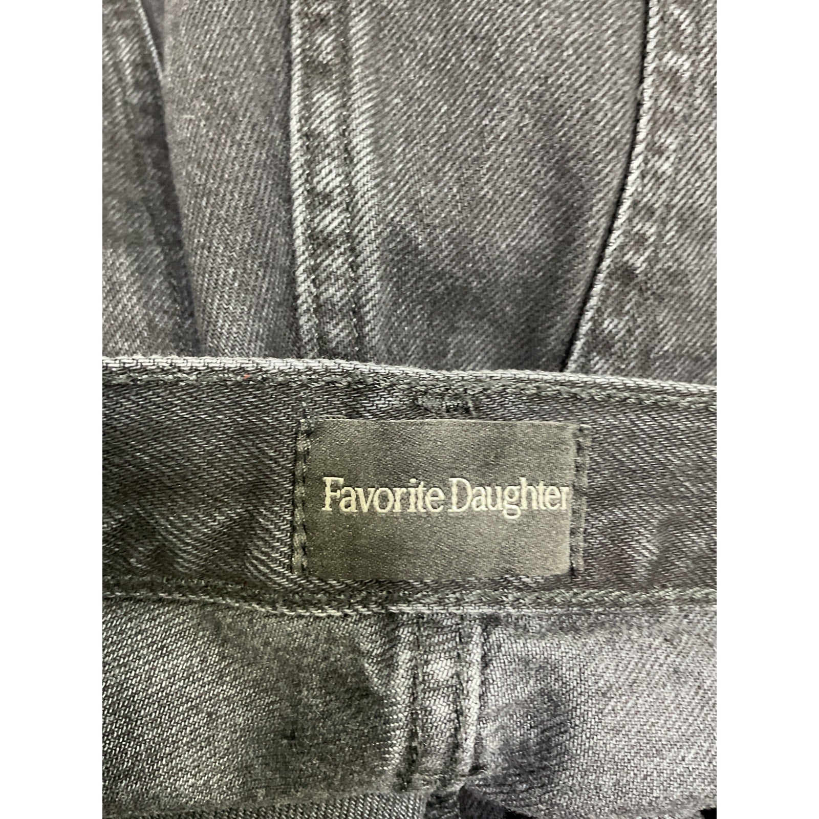 Favorite Daughter 'The Otto' Black Cotton High Rise Boyfriend Ankle Size 30