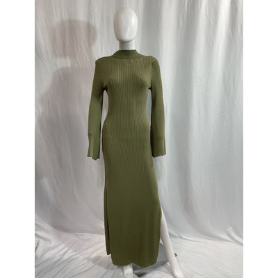 Line & Dot 'Jessica' Green Ribbed Sweater Dress Size XS