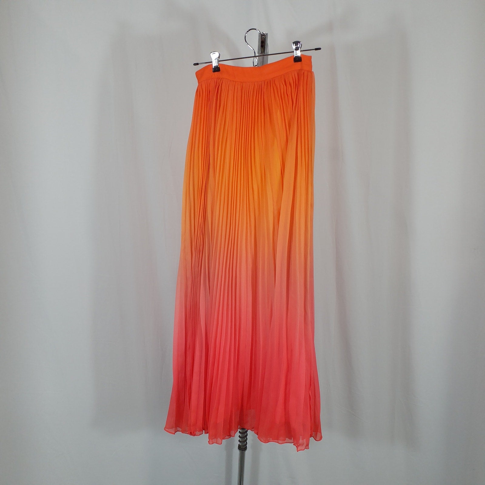 Rococo Sand 'Ombre' Orange Georgette Maxi Skirt Size S