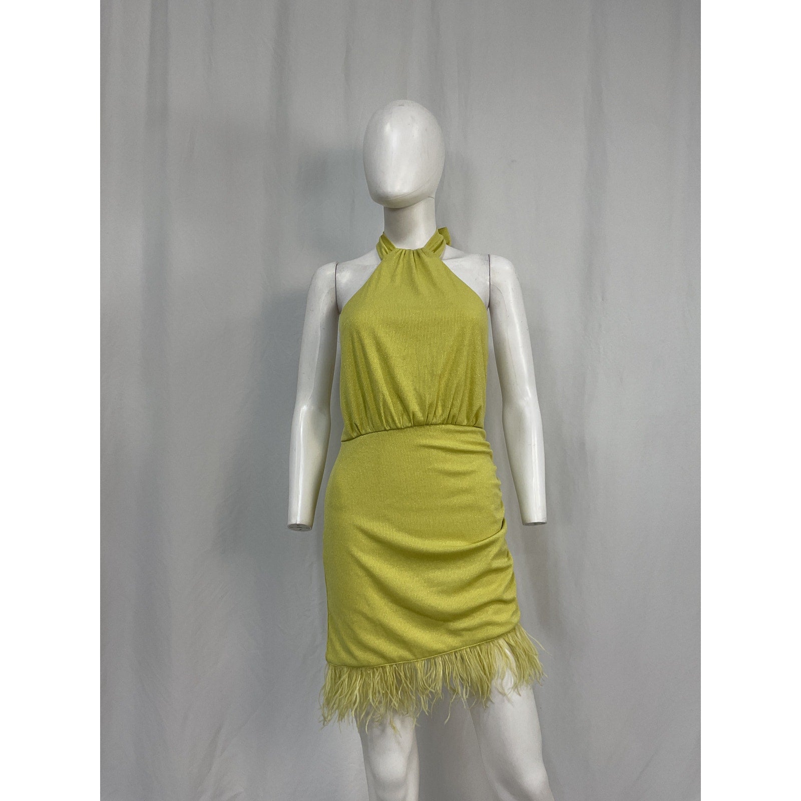 Saylor 'Katrin' Green Cotton Mini Dress Size XS