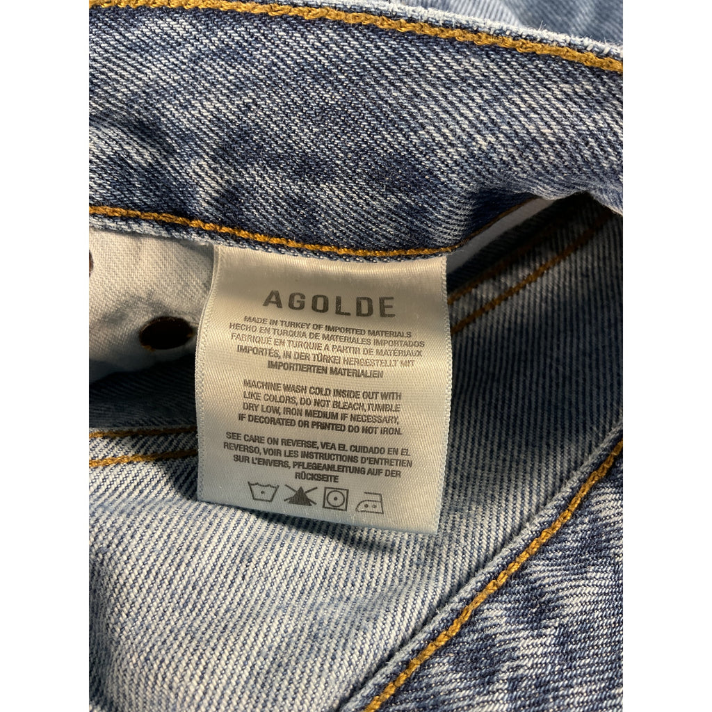 Agolde '90s' Blue Pinch Waist Denim Jean Size 24