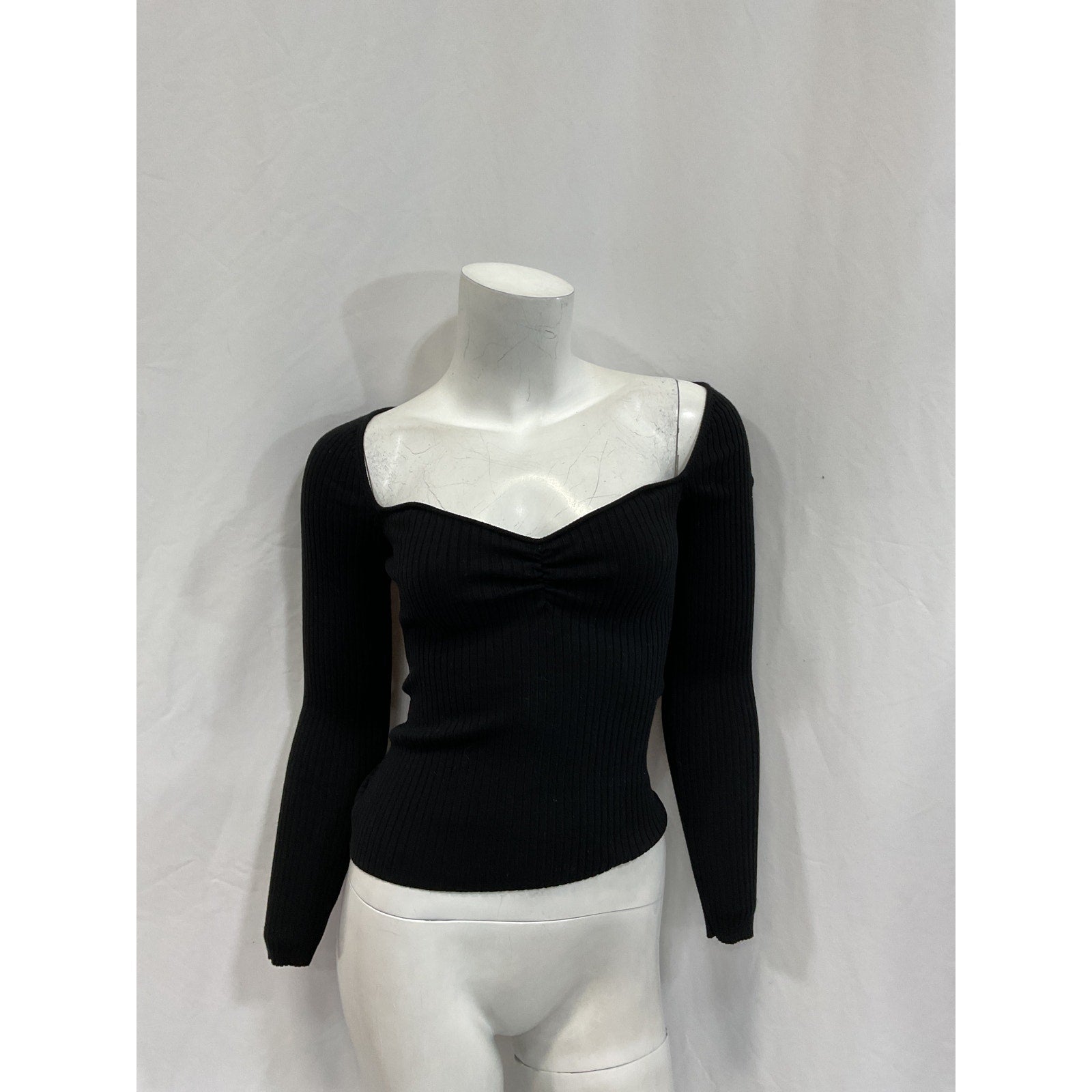 Majorelle 'Salone' Black Cotton Sweater Size XXS