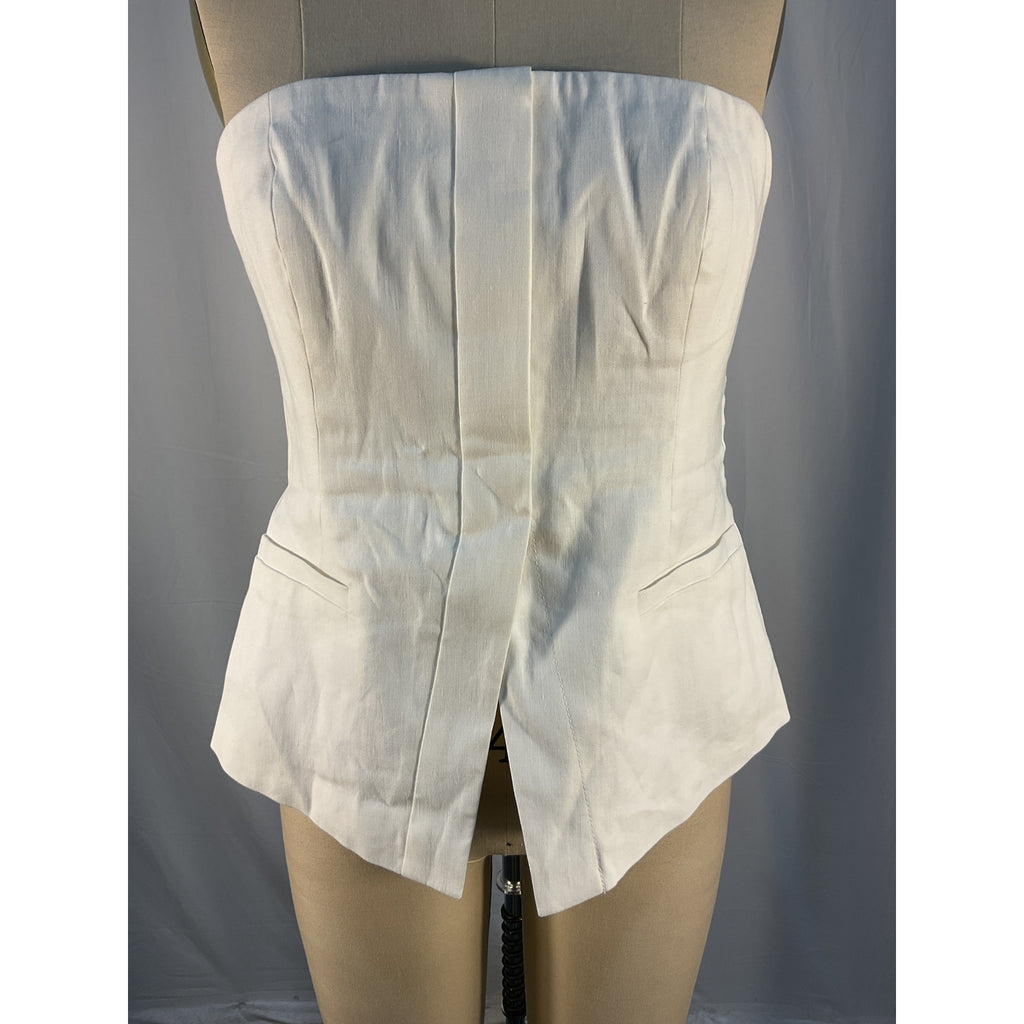 A.L.C. 'Renee' White Linen Top Size 6