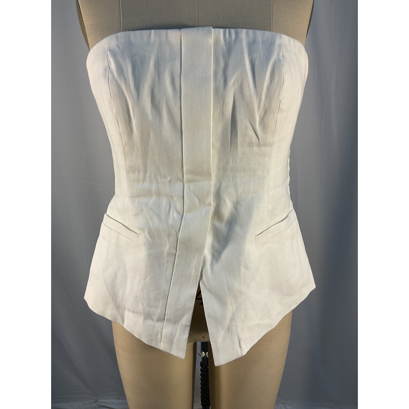 A.L.C. 'Renee' White Linen Top Size 6
