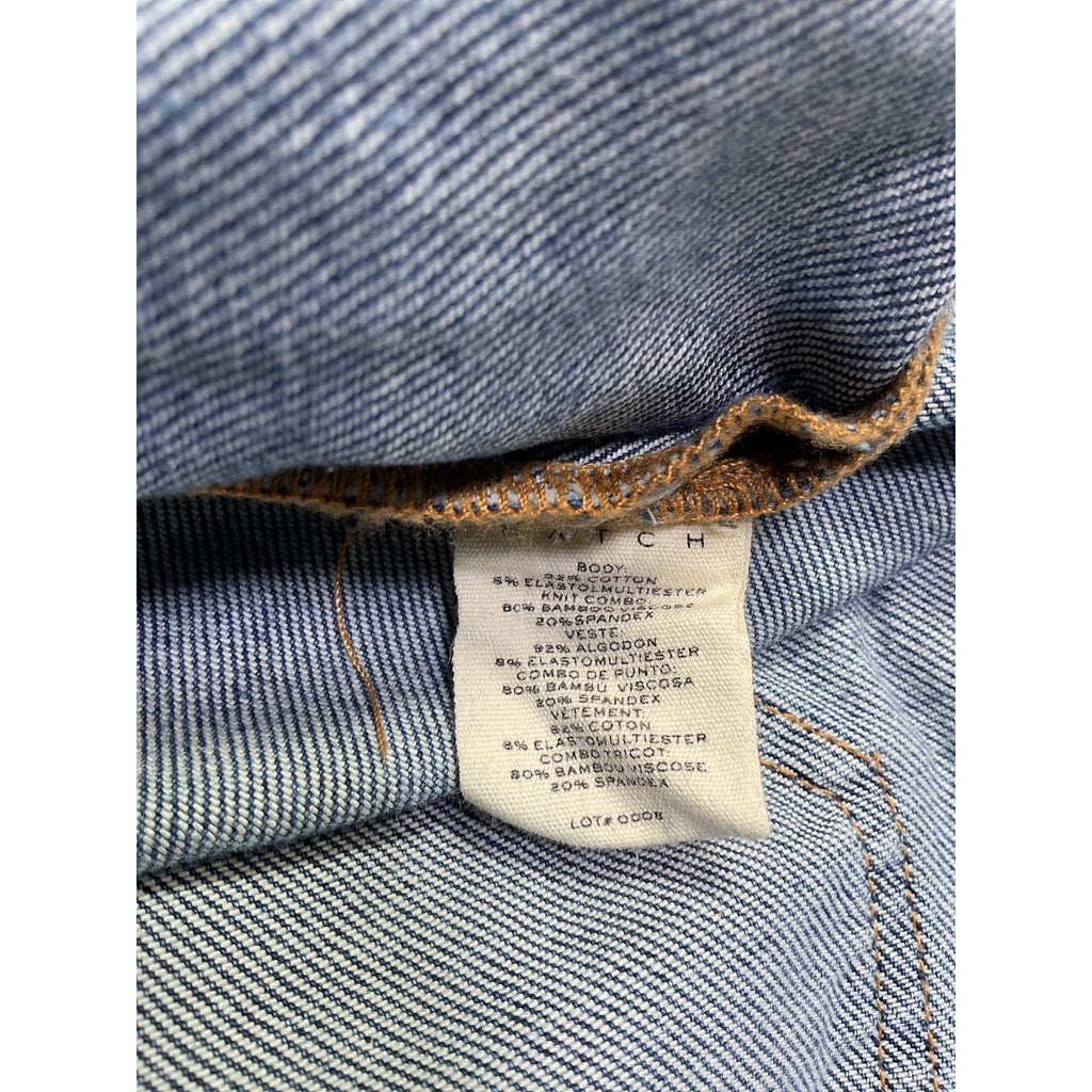 Hatch The Over Blue Cotton The Bump Straight Maternity Denim Jean Size 24
