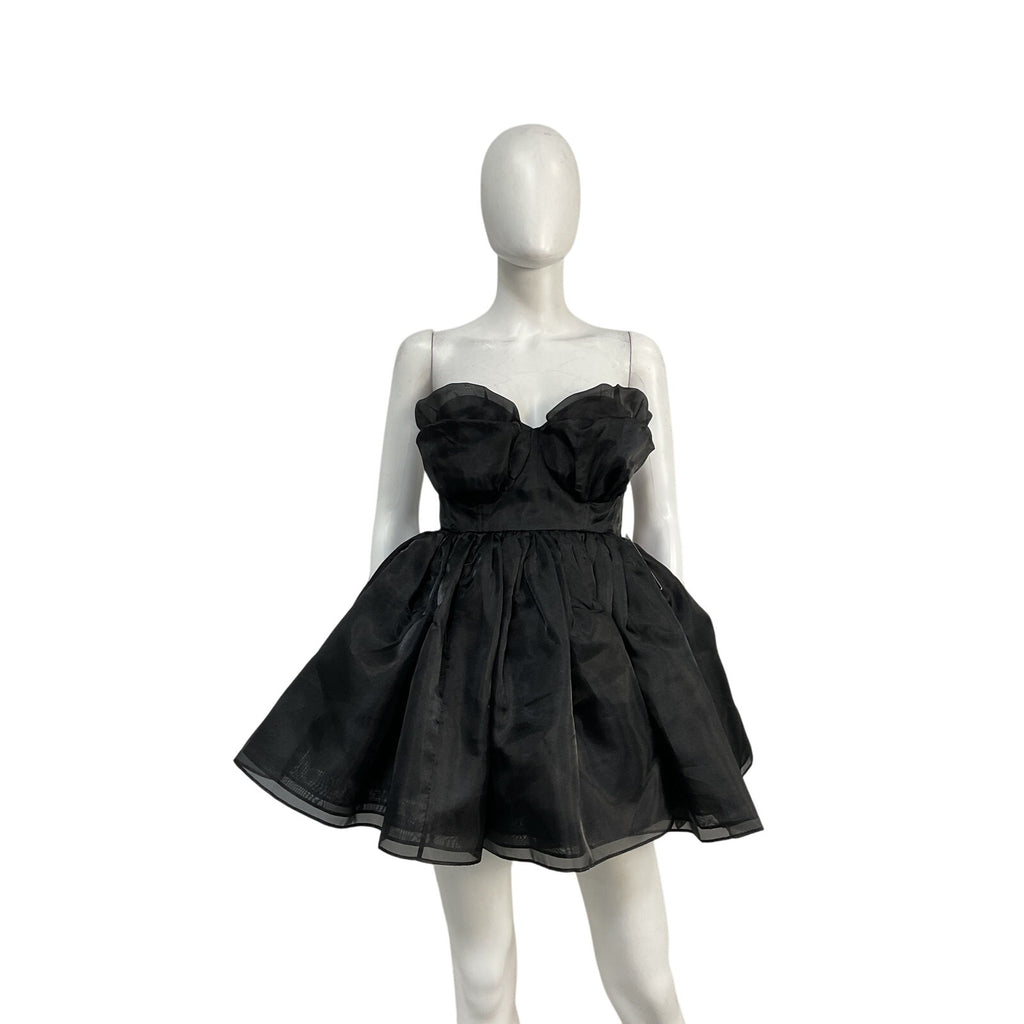 Selkie 'The Party' Black Polyester Blue Moon Dress Size S - NWT