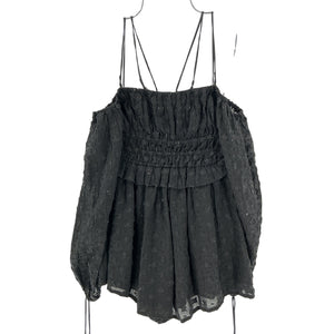 Tularosa Smocked Black Magee Romper Size XS