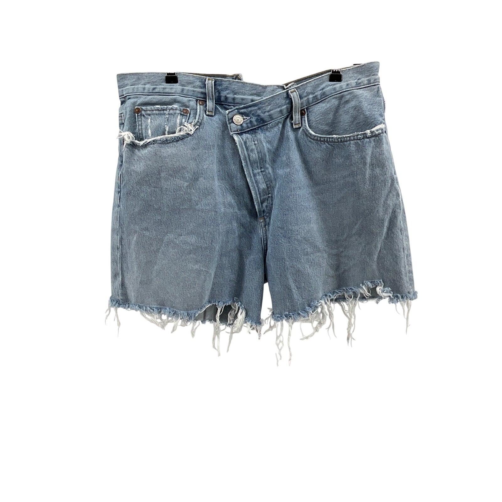 Agolde Criss Cross Blue Cotton Short Size 32