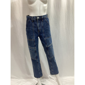 Agolde 'Cooper' Blue Cargo Denim Jean Size 23