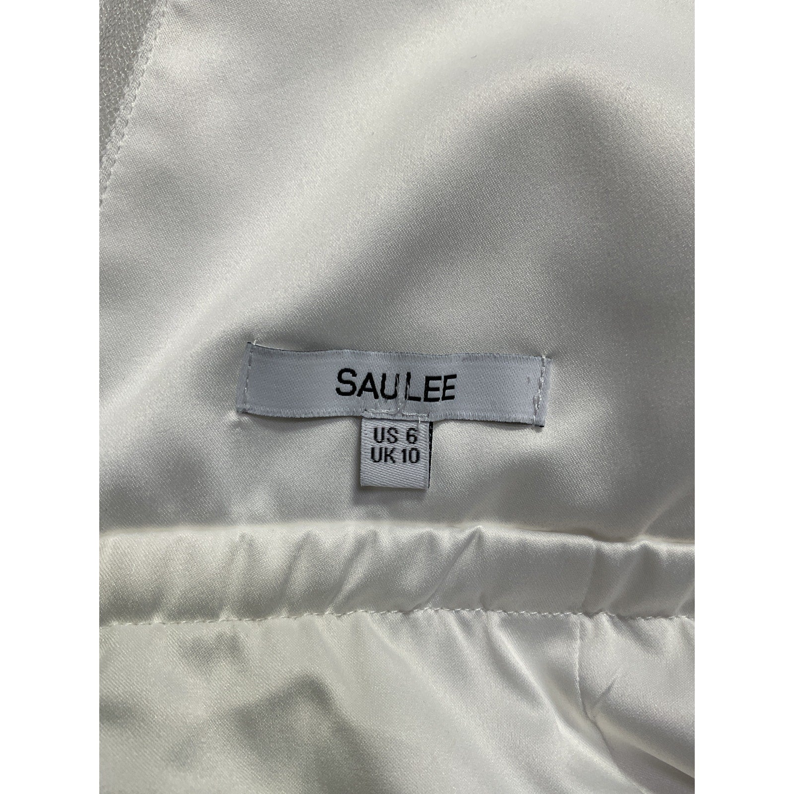 Sau Lee 'Harlie' Ivory Polyester Dress Size 6