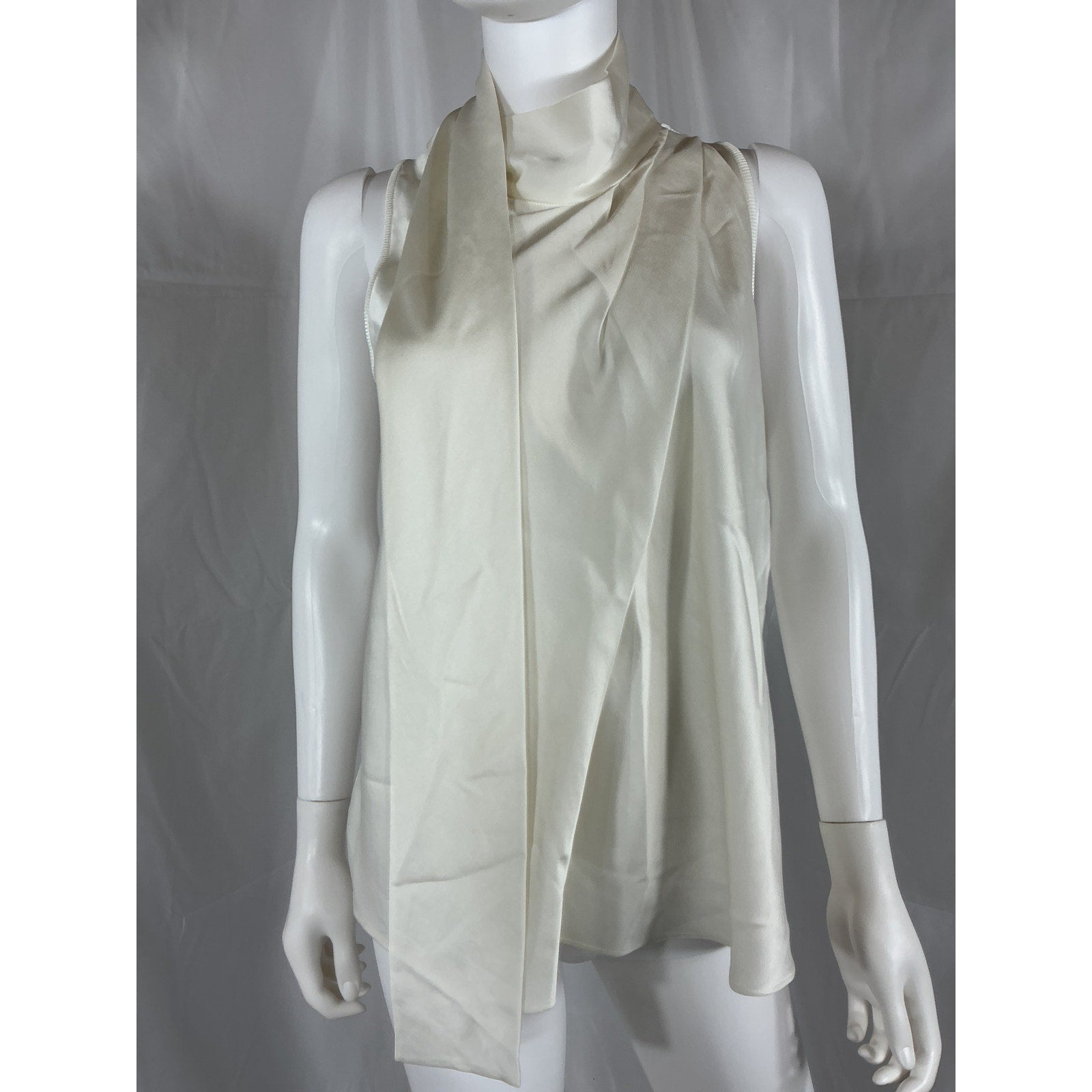 Simkhai 'Mckinnon' White Tie Neck Top Size M - NWT