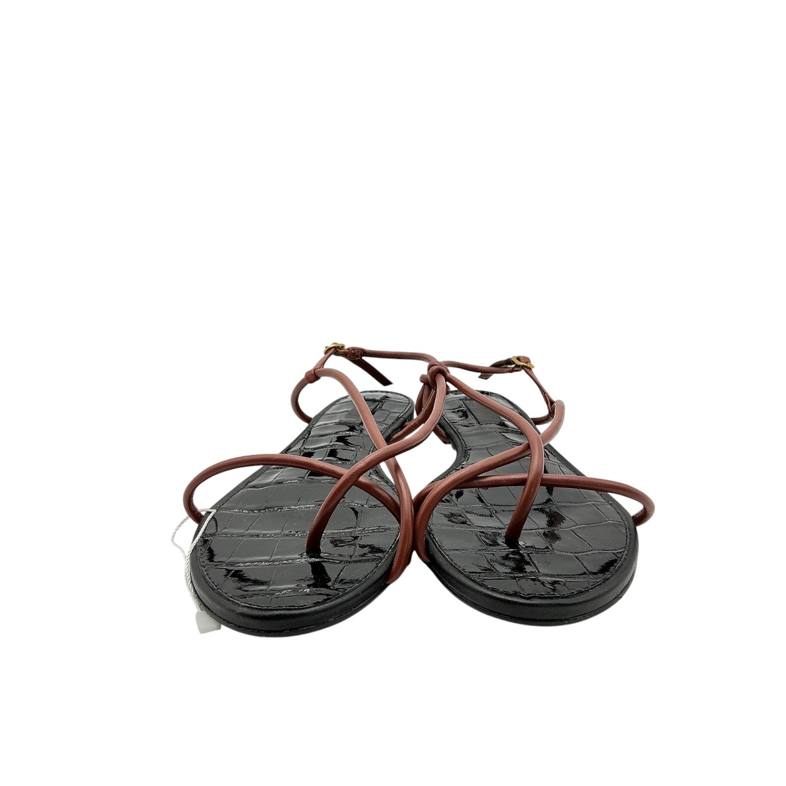 Schutz 'Malta' Black Flat Sandals Size 7