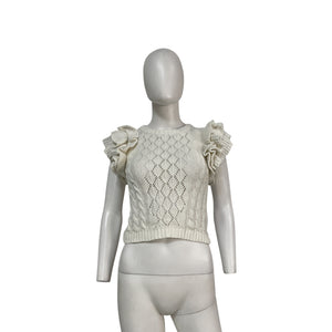 Cleobella 'Hedda' Cream Cotton Sweater Size XS