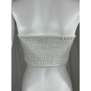Faithfull The Brand 'La Loza' White Linen Top Size M