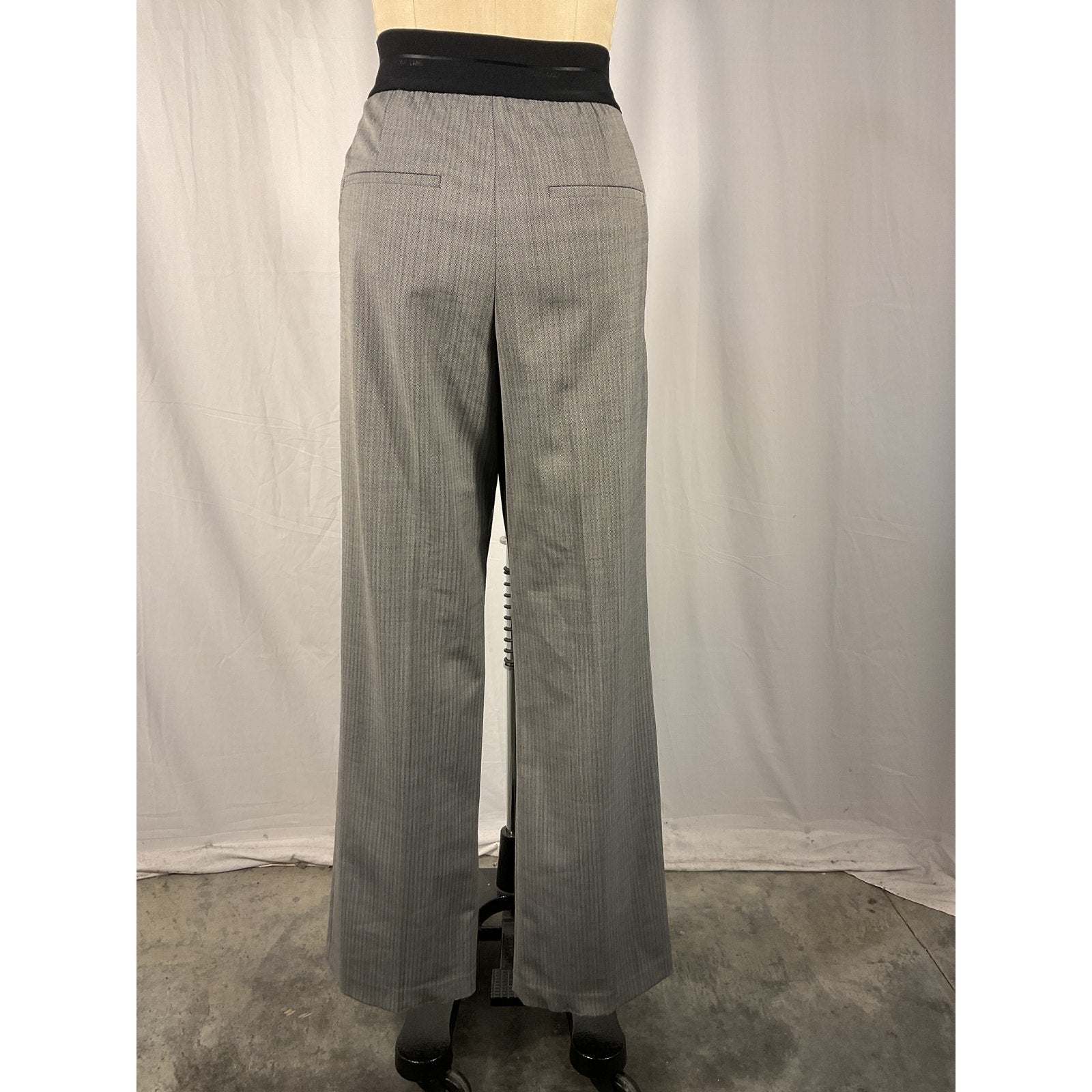 Helmut Lang Black Polyester Pull On Suit Pant Size 4