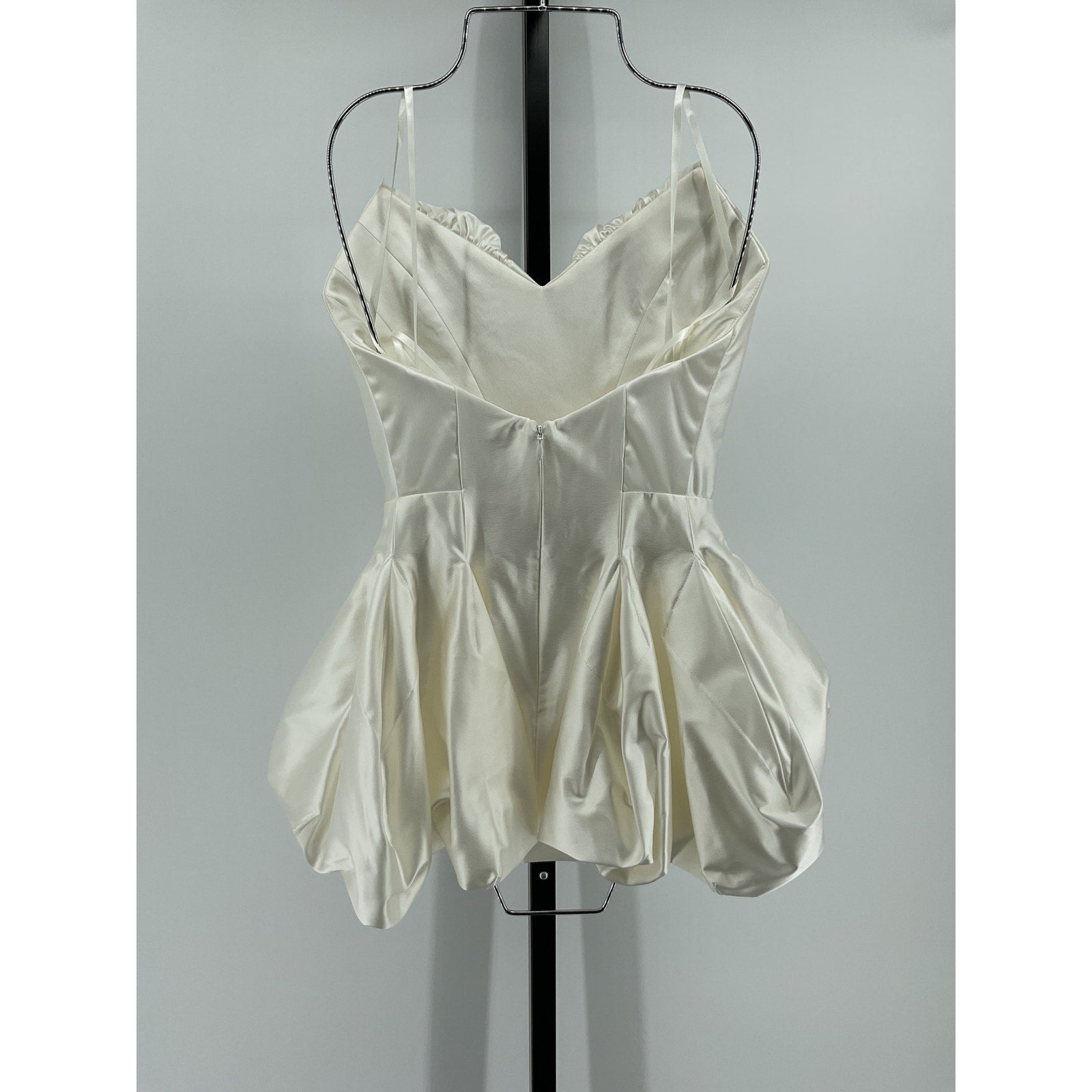 Vivienne Westwood Bridal 'Raven Peplum' White Acetate Satin Corset Top Size 2 - NWT
