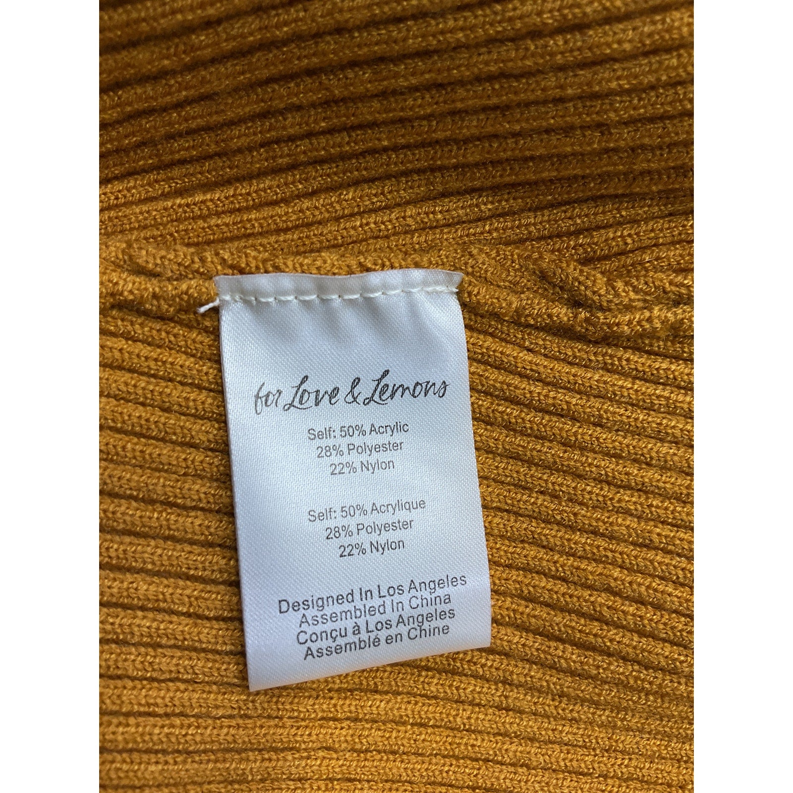 For Love & Lemons 'Maggie' Orange Sleeveless Solid Pattern Mini Dress Size S - NWT