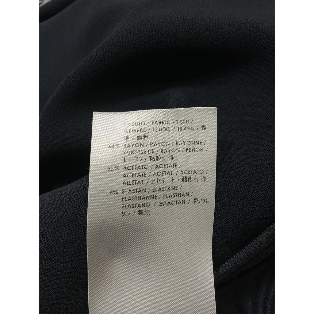 Stella Mccartney Black Rayon Crew Neck Long Sleeve Sweatshirt Size OS